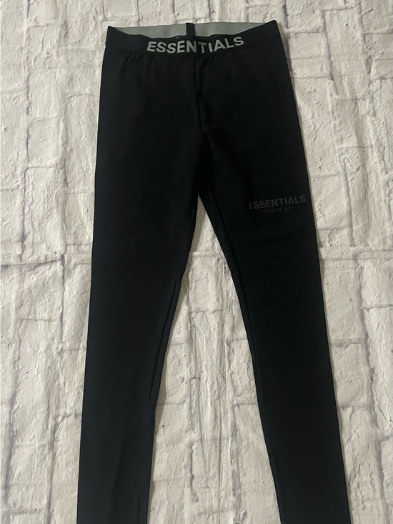 Essentials Pants - Fear of God Essentials Women's Iron Sport Leggings Black High Rise Medium